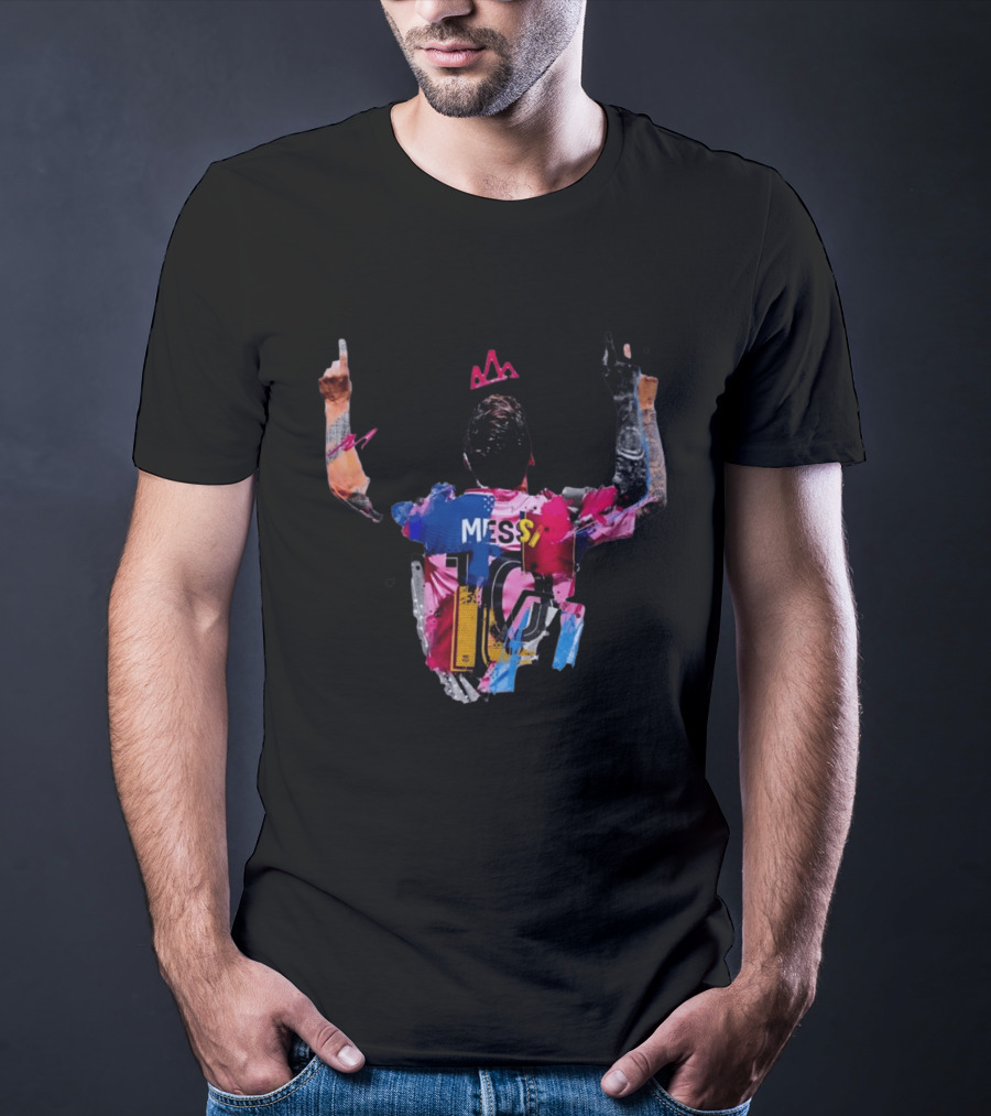 Messi 10 Barcelona Iconic Celebration T-Shirt