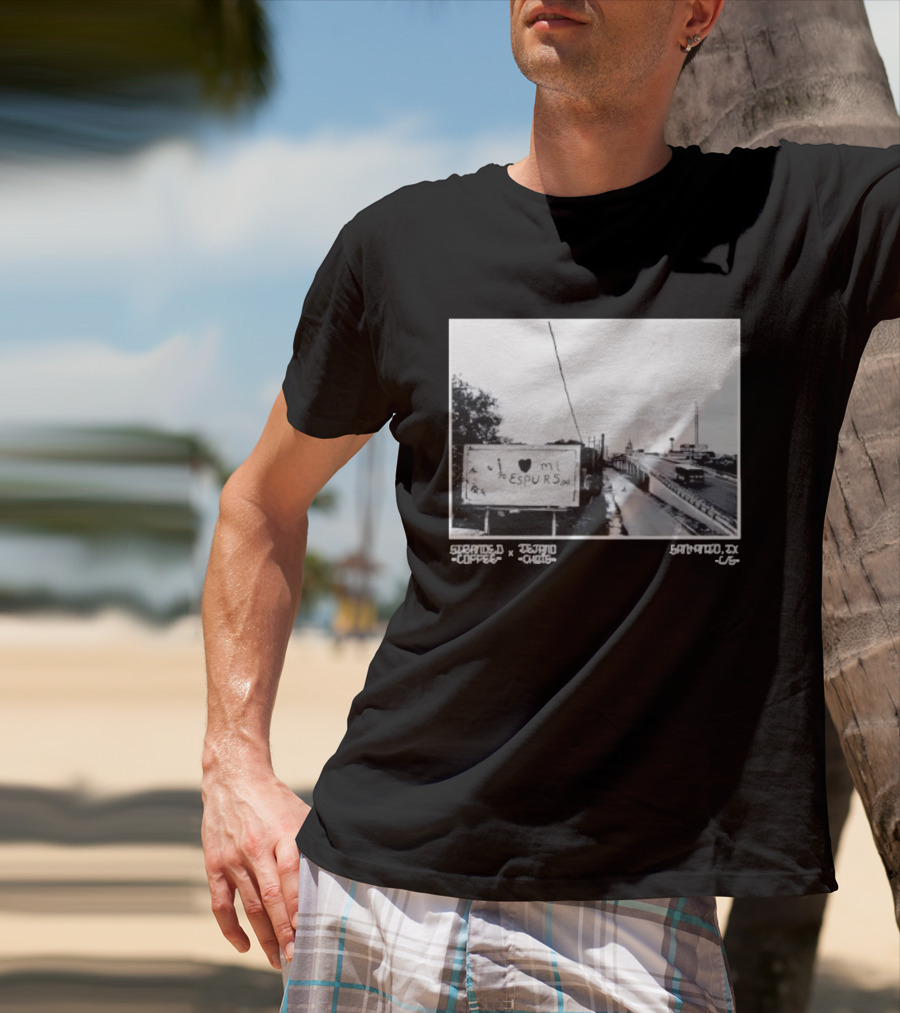 I Love Mi Espurs San Antonio Spurs Texas Granger Coffee Scene T-Shirt