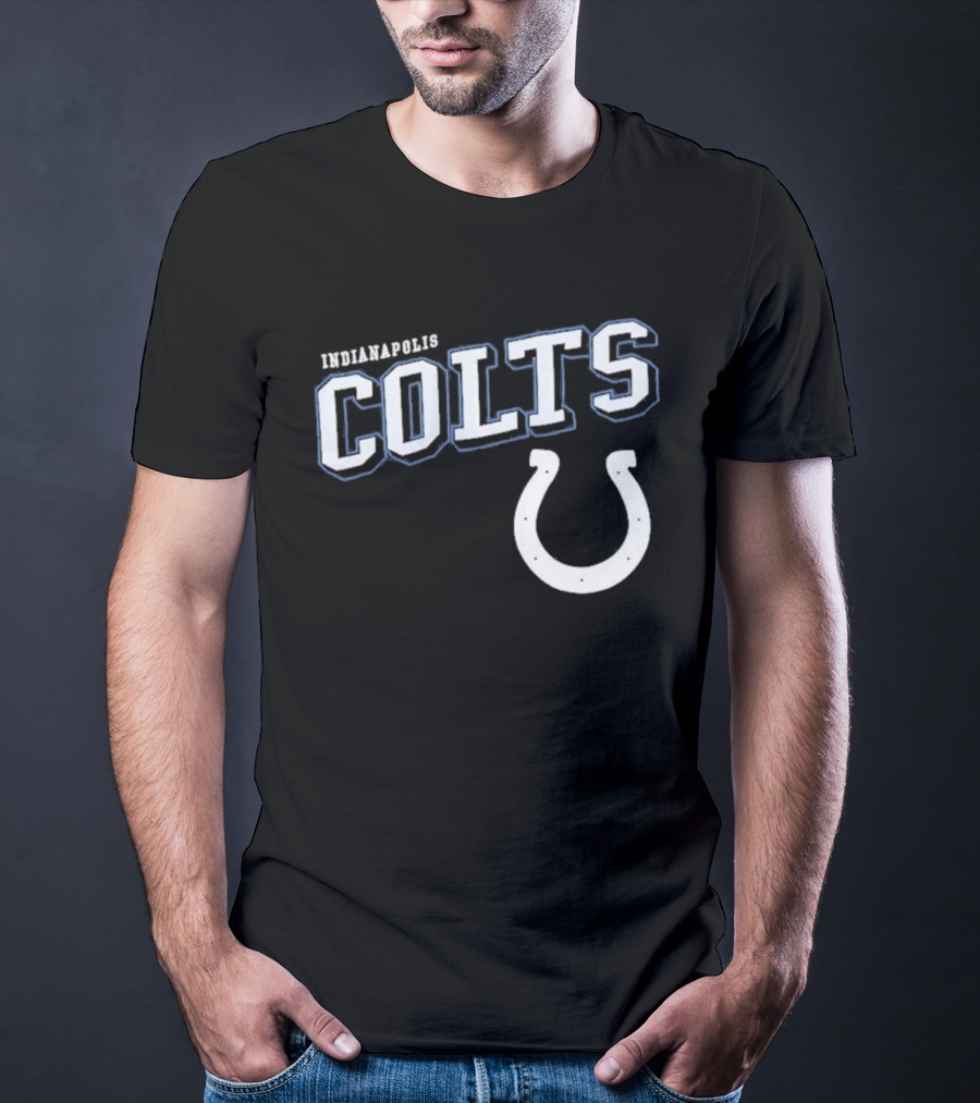 Indianapolis Colts Black Horseshoe T-Shirt