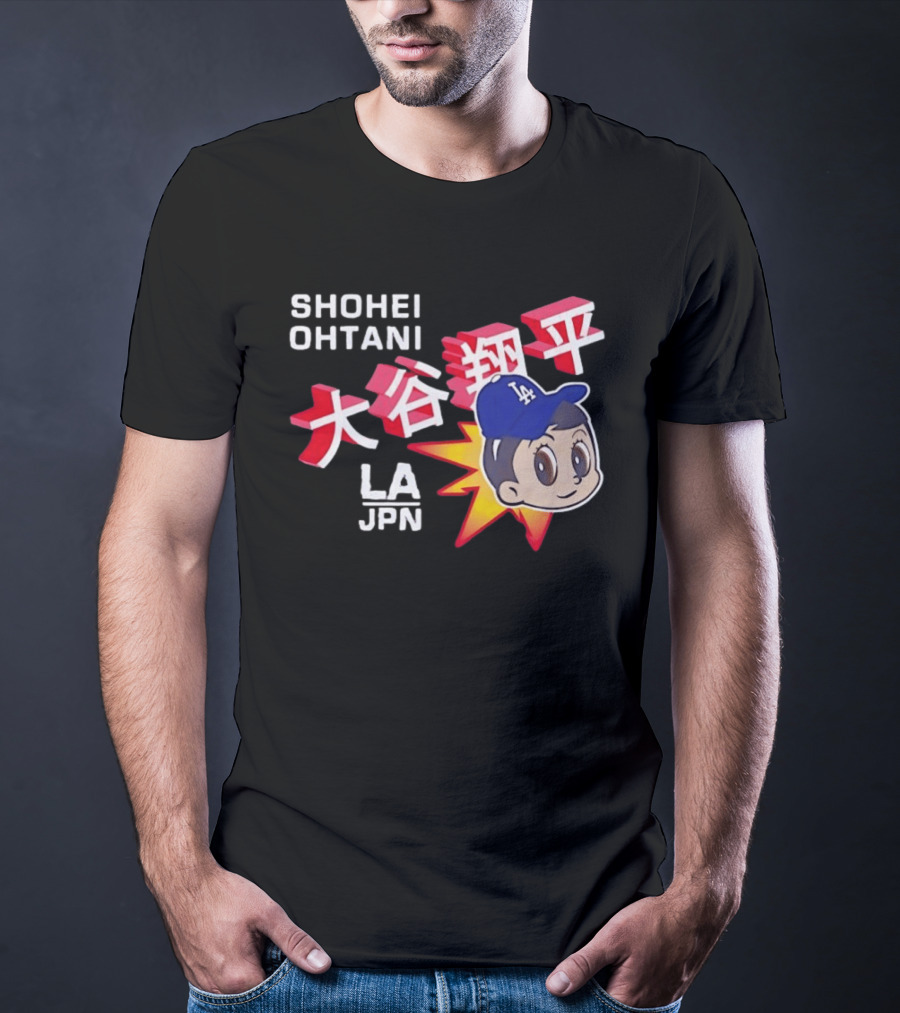 Shohei Ohtani LA Dodgers Anime Style LA JPN T-Shirt
