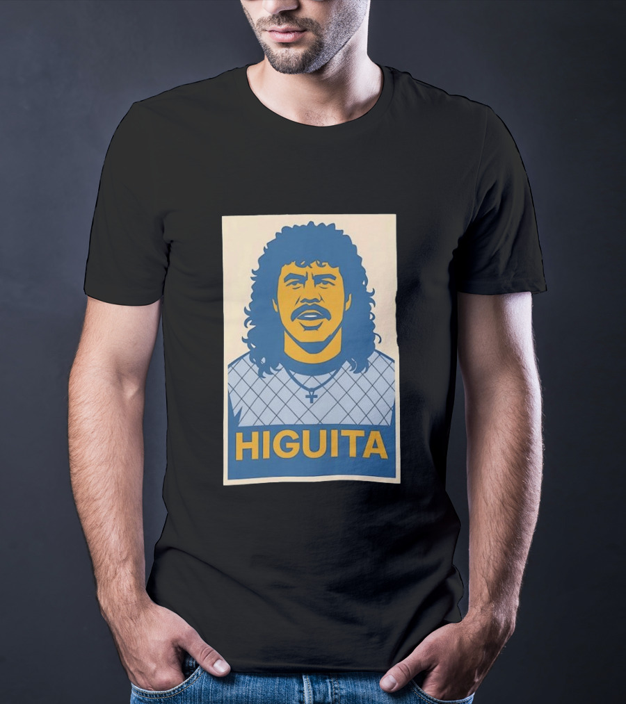 Rene Higuita Hope Graphic Print Vintage Football T-Shirt