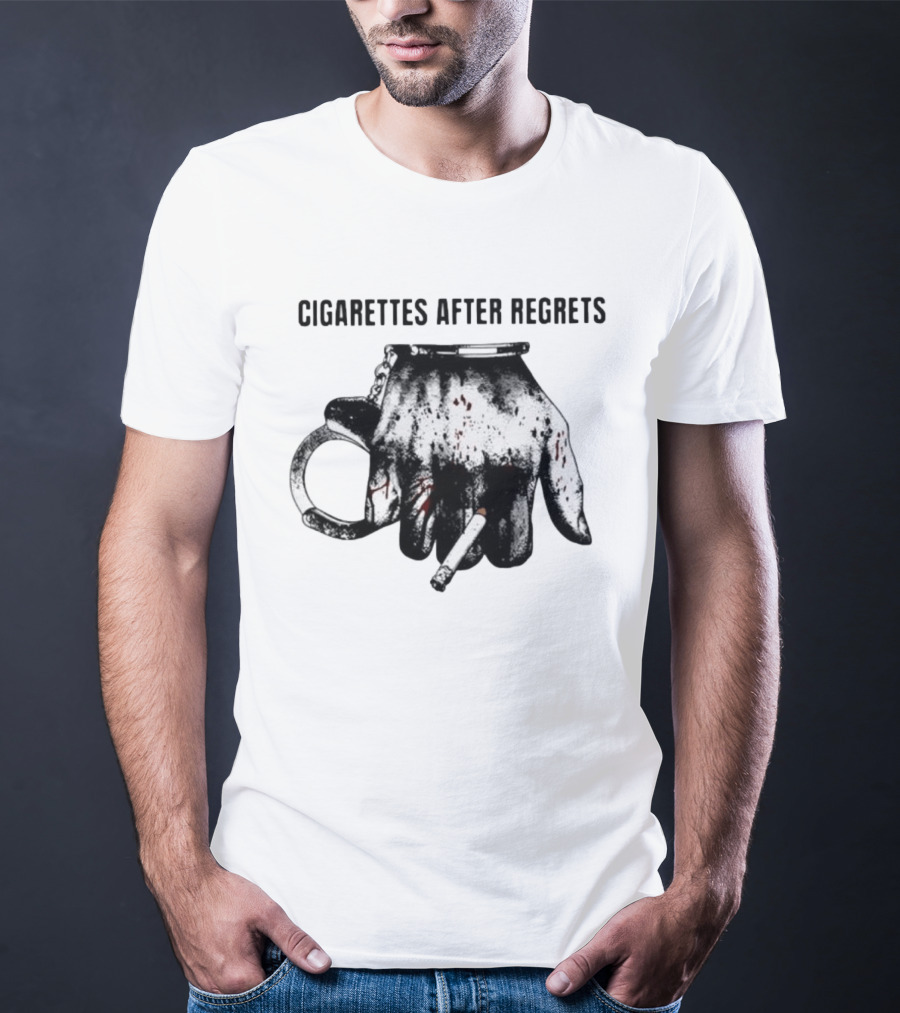 Cigarettes After Regrets Handcuffs Smoking Tobacco T-Shirt