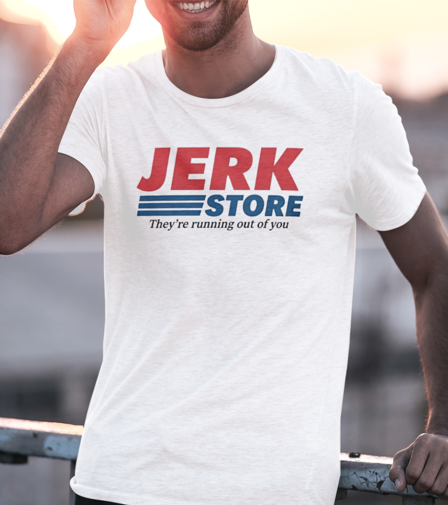 Jerk Store They're Running Out Of You Seinfeld Quote Classic Red Blue T-Shirt