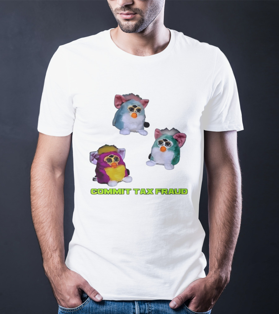 Furby Aesthetic Commit Tax Fraud Multi Color Collection T-Shirt