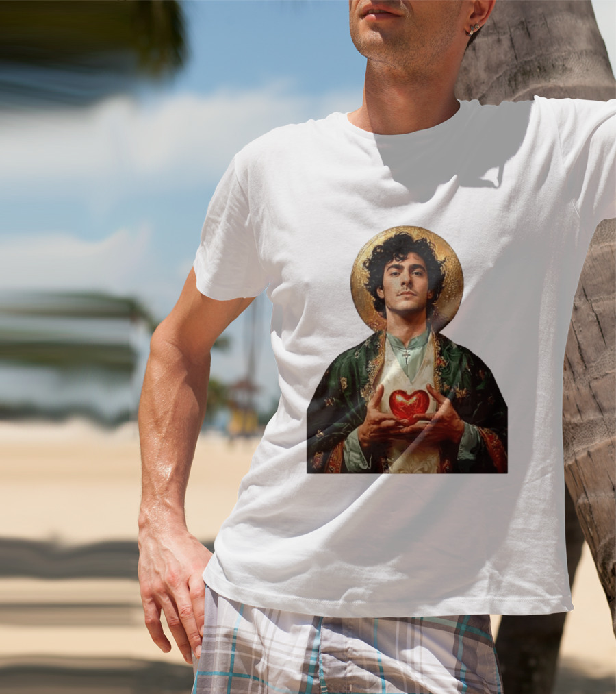 Luigi Mangione Patron Saint Holding Sacred Heart For Health Care Justice T-Shirt