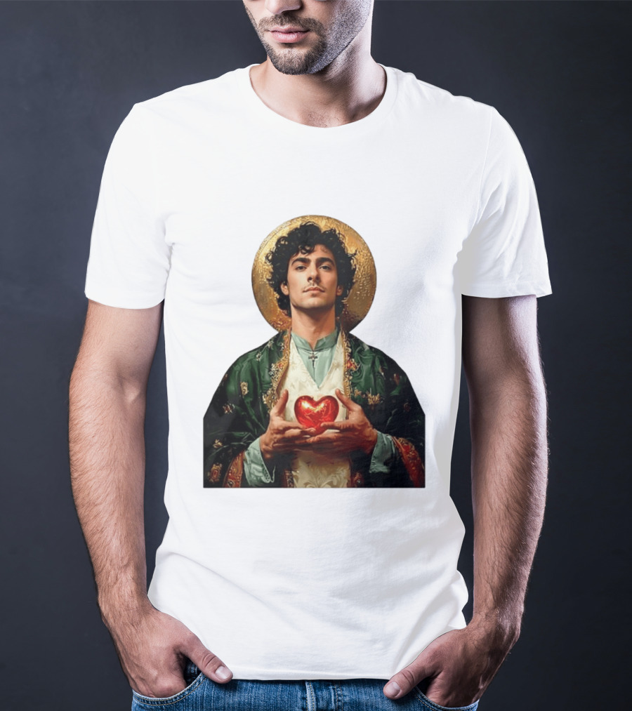 Luigi Mangione Patron Saint Holding Sacred Heart For Health Care Justice T-Shirt
