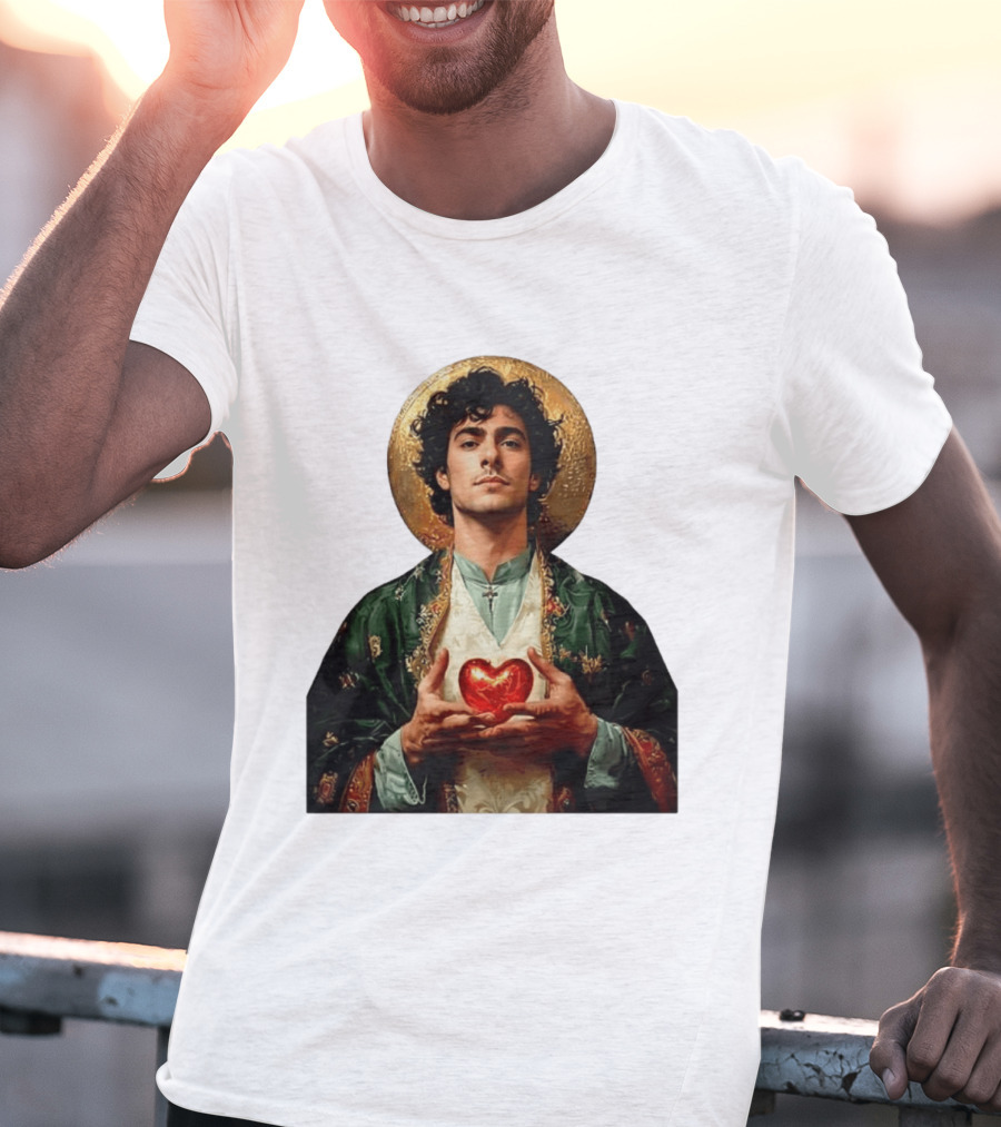 Luigi Mangione Patron Saint Holding Sacred Heart For Health Care Justice T-Shirt