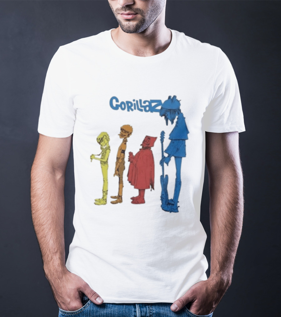 Gorillaz Concert Characters Art Tottenham Stadium Event T-Shirt