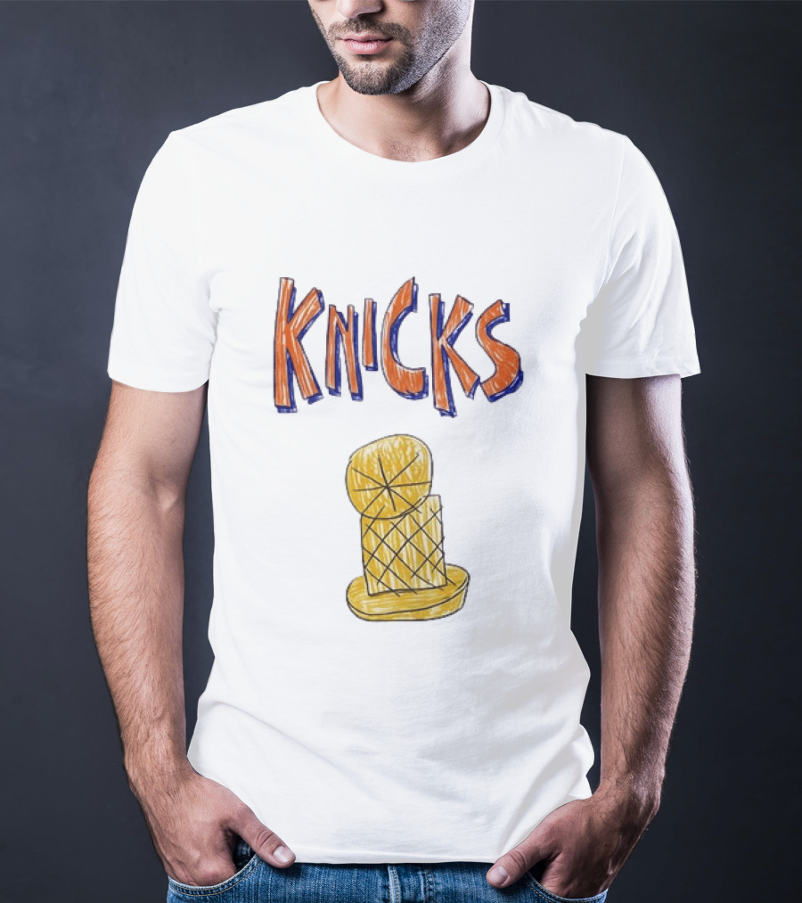 Knicks Hand Drawn NBA Champions Trophy T-Shirt