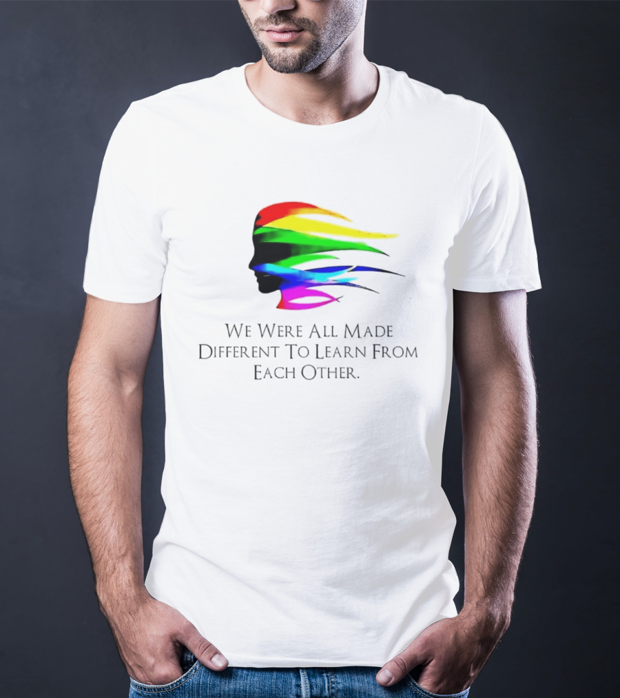 We Were All Made Different To Learn From Each Other Rainbow T-Shirt