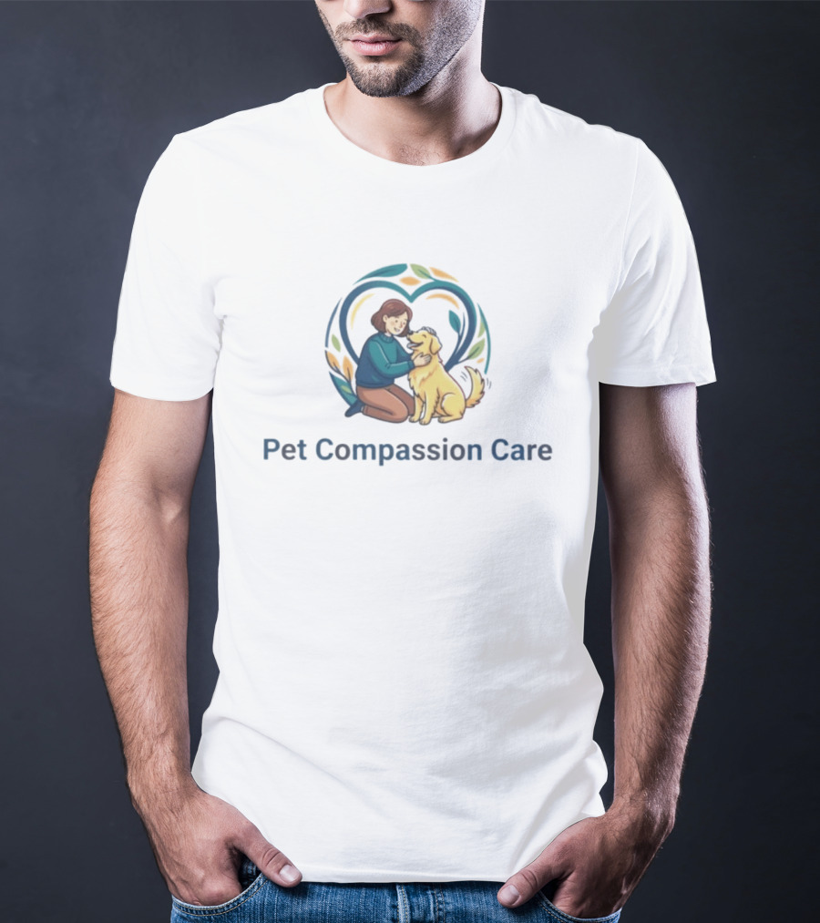 Pet Compassion Care Heartwarming Human Canine Bond And Love T-Shirt