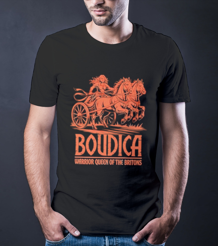 Boudica Warrior Queen Of The Britons Chariot Fighter T-Shirt