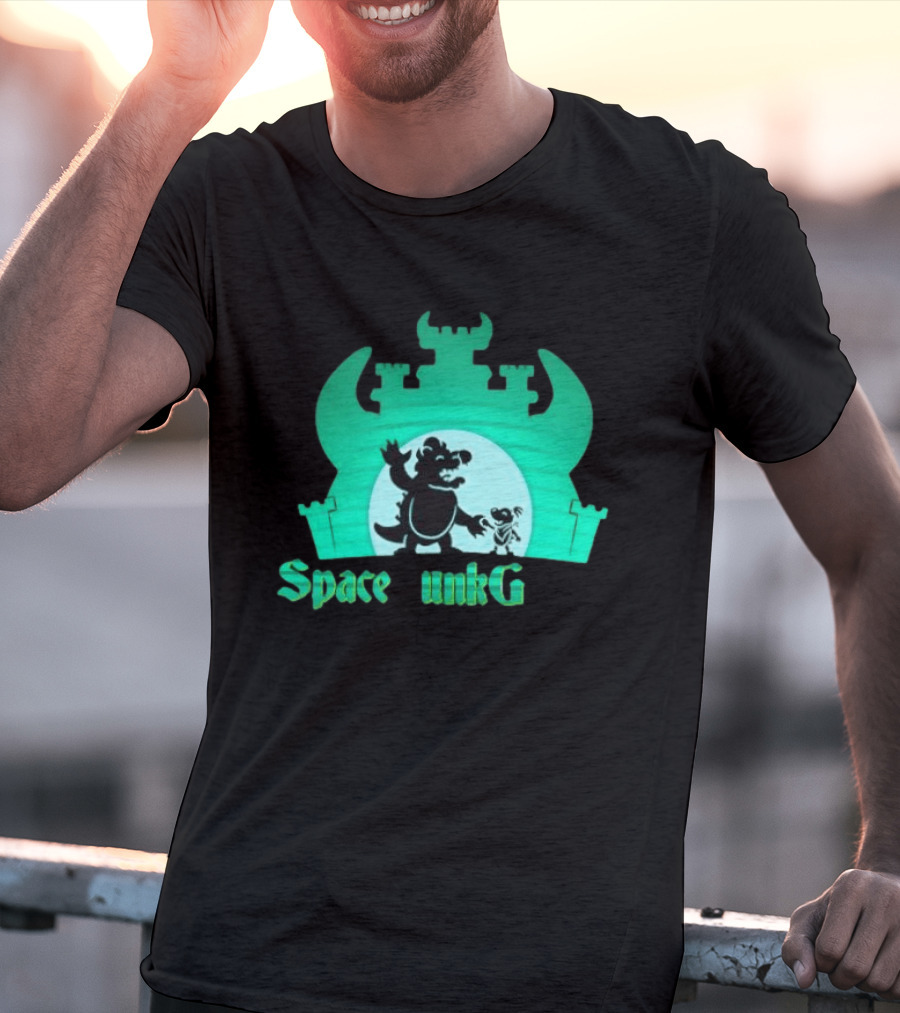 Bowser And Bowser Jr Super Mario Space Junk Galaxy Castle T-Shirt