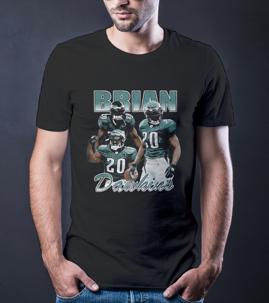 Brian Dawkins Philadelphia Eagles Number 20 Player Iconic Football Legend T-Shirt
