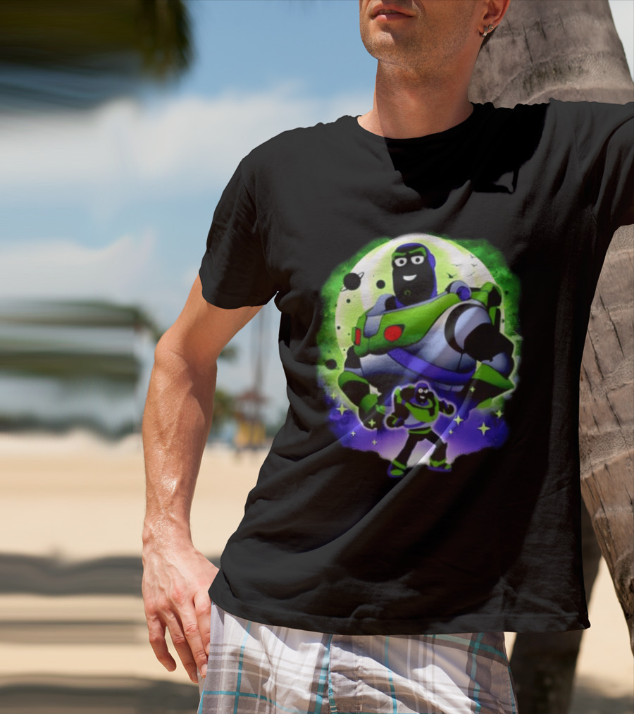 Buzz Lightyear Space Ranger Moon Planetary System Toy Story Galaxy T-Shirt