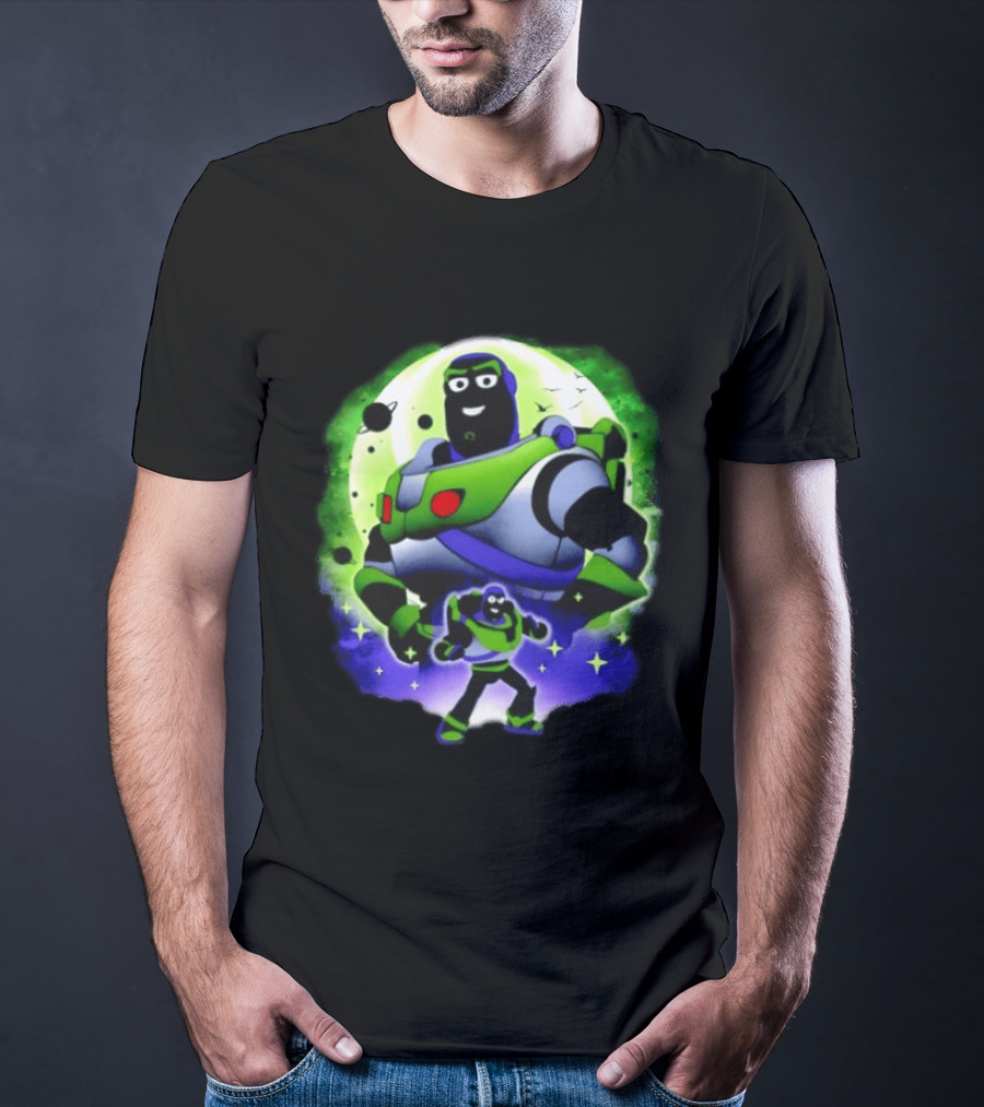 Buzz Lightyear Space Ranger Moon Planetary System Toy Story Galaxy T-Shirt