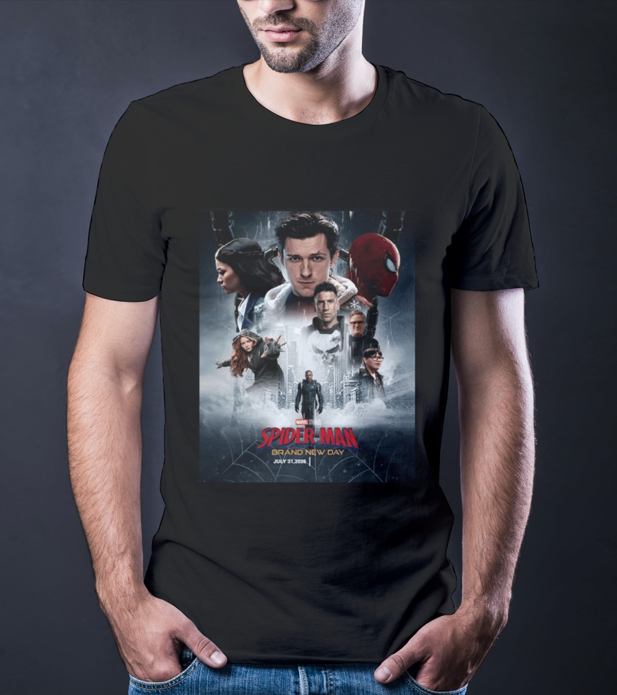 Marvel Studios Spider Man Brand New Day July 31 2026 Movie T-Shirt