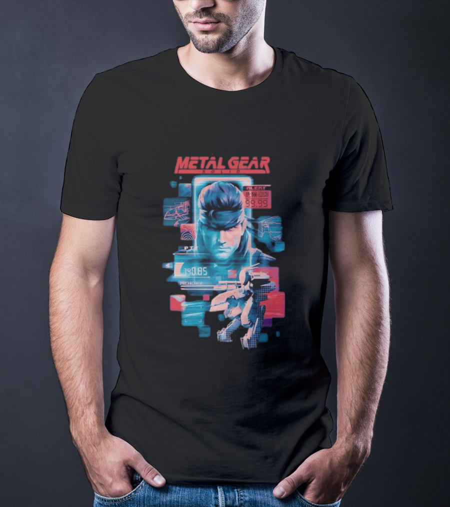 Metal Gear Solid Snake Tactical Espionage Action Alert 99.99 PTT Memory 89.85 T-Shirt