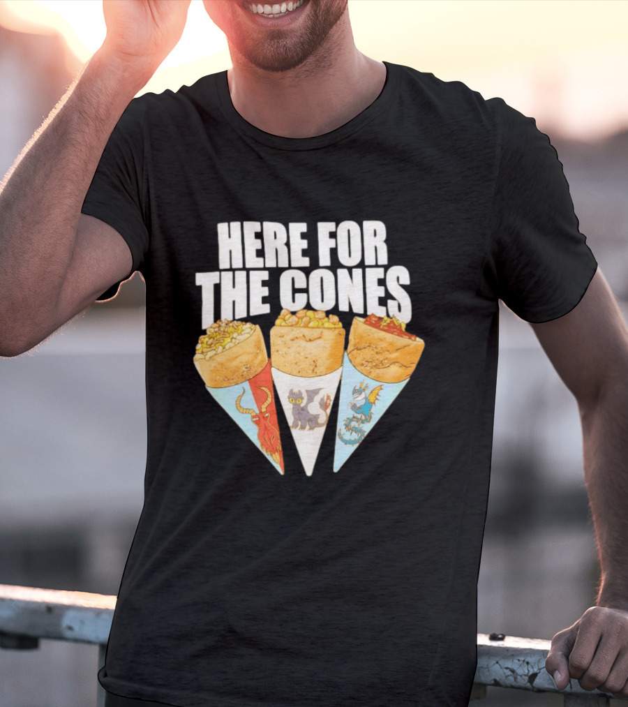 Here For The Cones Toothless How To Train Your Dragon Universal Epic Universe T-Shirt
