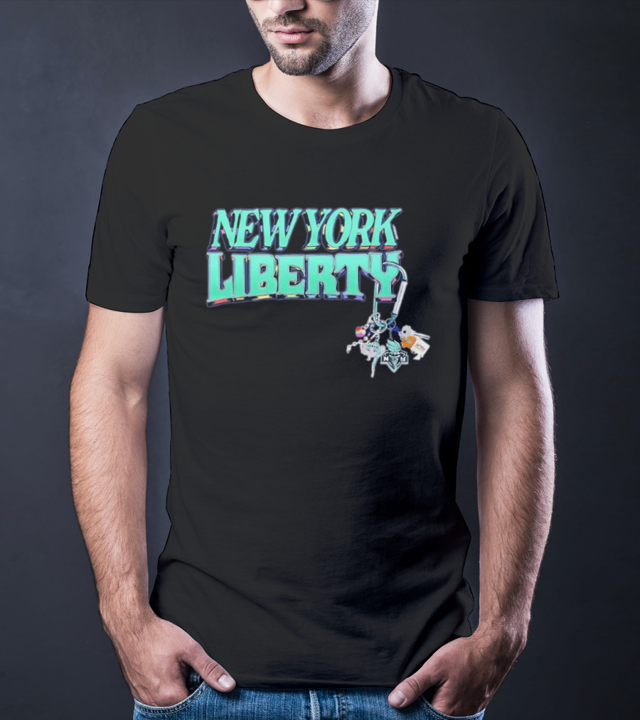 New York Liberty Carabiner Pride Keychain Accessories T-Shirt