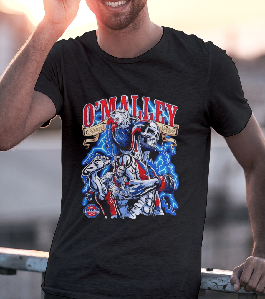 Sean O Malley Suga UFC 250 Freedom Eagle Lightning Fighting T-Shirt