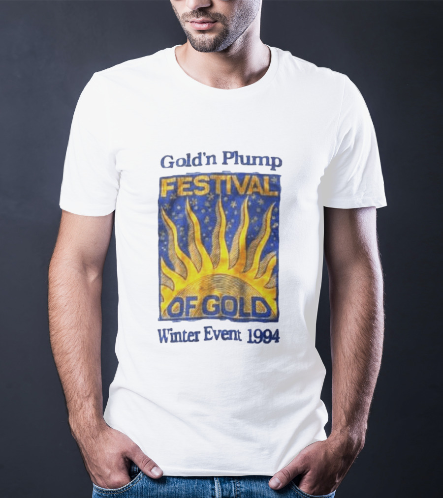 Gold N Plump Festival Of Gold Winter Event 1994 Sunburst And Stars T-Shirt