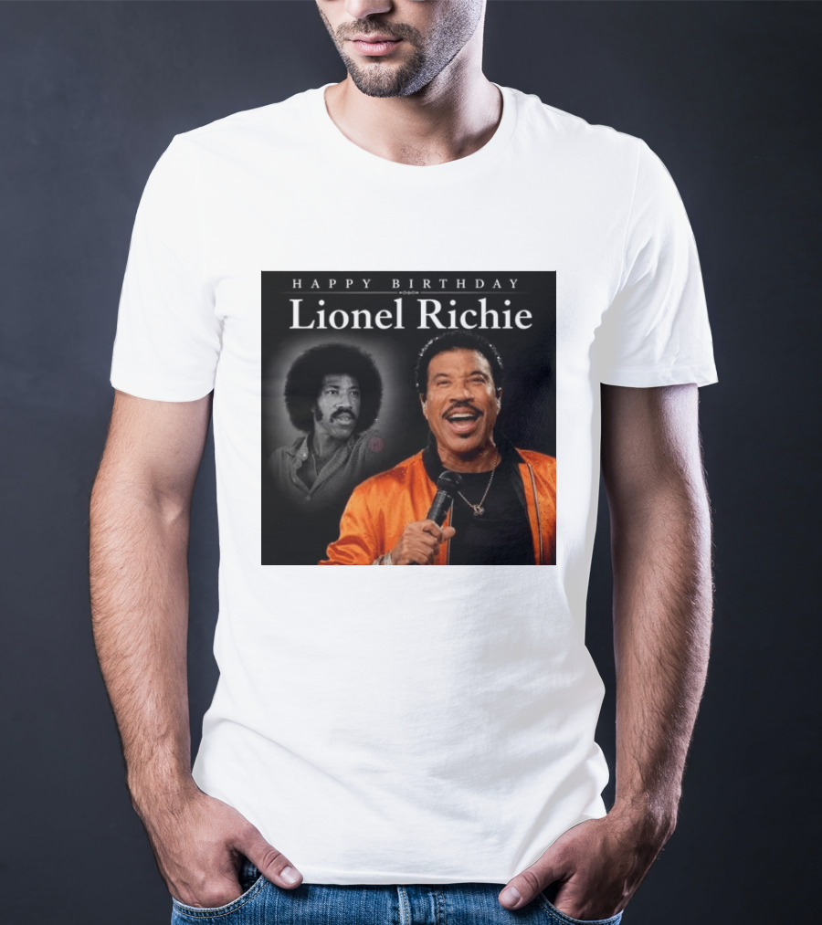 Happy Birthday Lionel Richie Vintage And Modern Singing Celebration T-Shirt