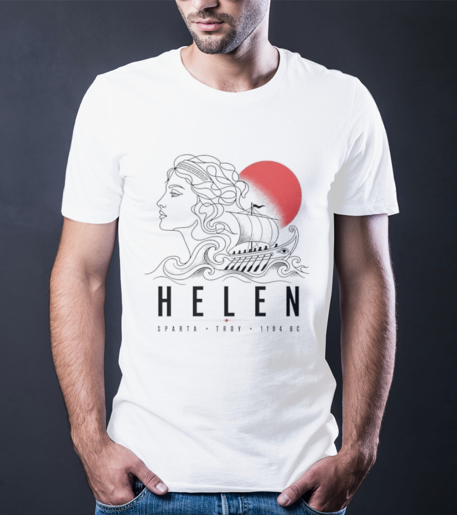 Helen Of Troy Sparta 1184 BC Greek Mythology History T-Shirt