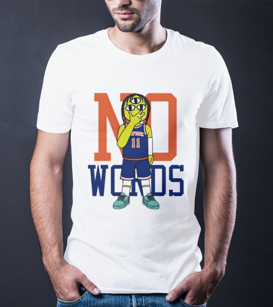 Jalen Brunson New York Knicks No Words Three Eyed Cartoon T-Shirt