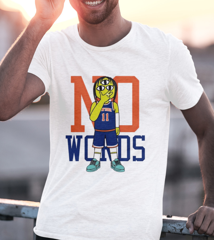 Jalen Brunson New York Knicks No Words Three Eyed Cartoon T-Shirt