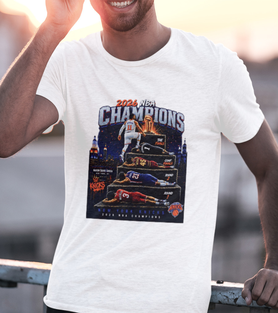 2026 NBA Champions New York Knicks Jalen Brunson Road To Glory T-Shirt