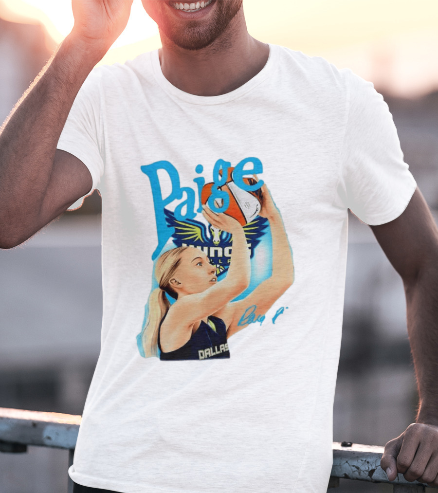 Paige Bueckers Dallas Wings Basketball WNBA Player T-Shirt
