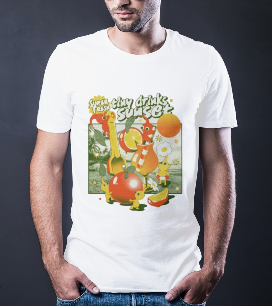 Super Fresh Tiny Drinks Sunset Pikmin Juicy Fruits Adventure T-Shirt