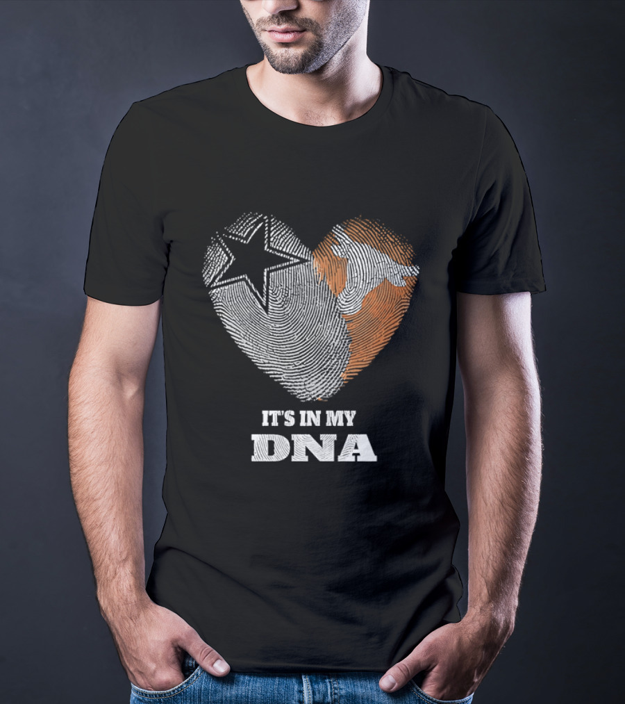 It's In My DNA Dallas Cowboys Texas Longhorns Football Pride T-Shirt