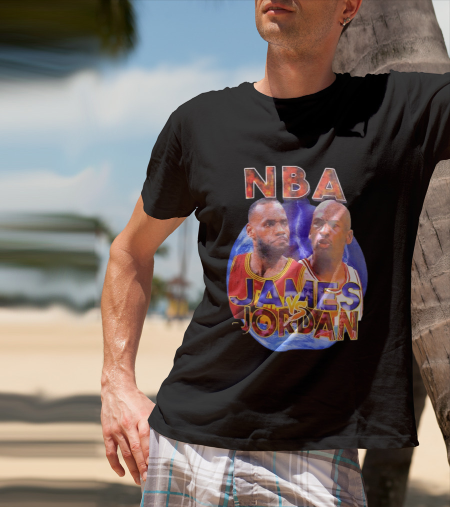 NBA LeBron James Vs Michael Jordan Cleveland Cavaliers Chicago Bulls T-Shirt