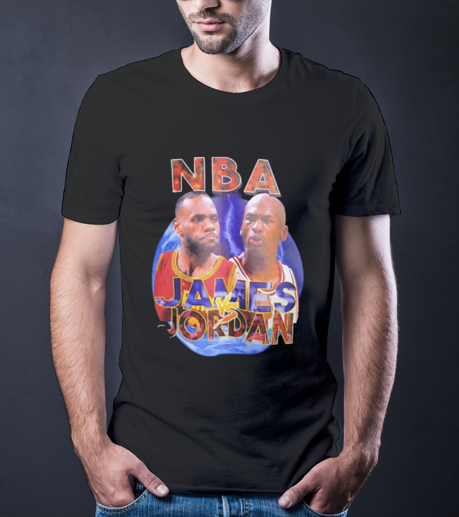 NBA LeBron James Vs Michael Jordan Cleveland Cavaliers Chicago Bulls T-Shirt