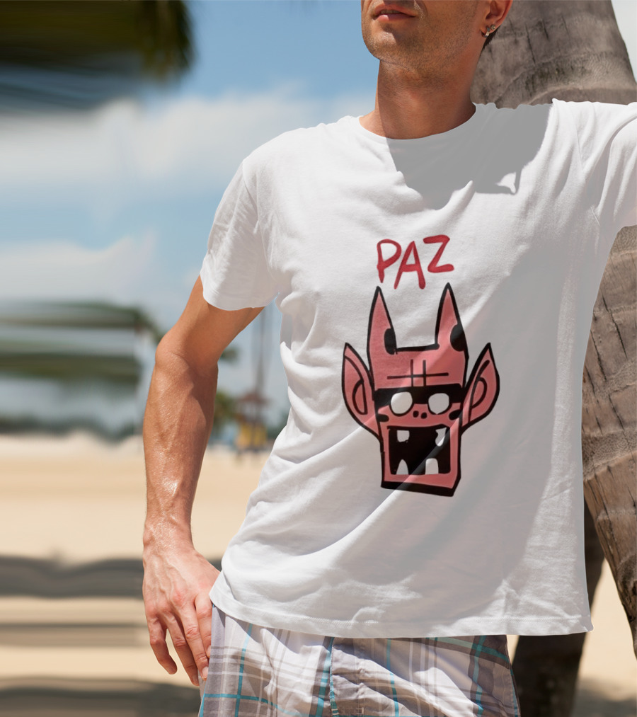 Gorillaz Paz Cartoon Character Face T-Shirt