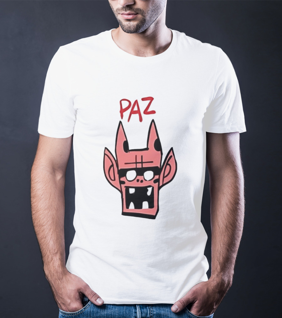 Gorillaz Paz Cartoon Character Face T-Shirt