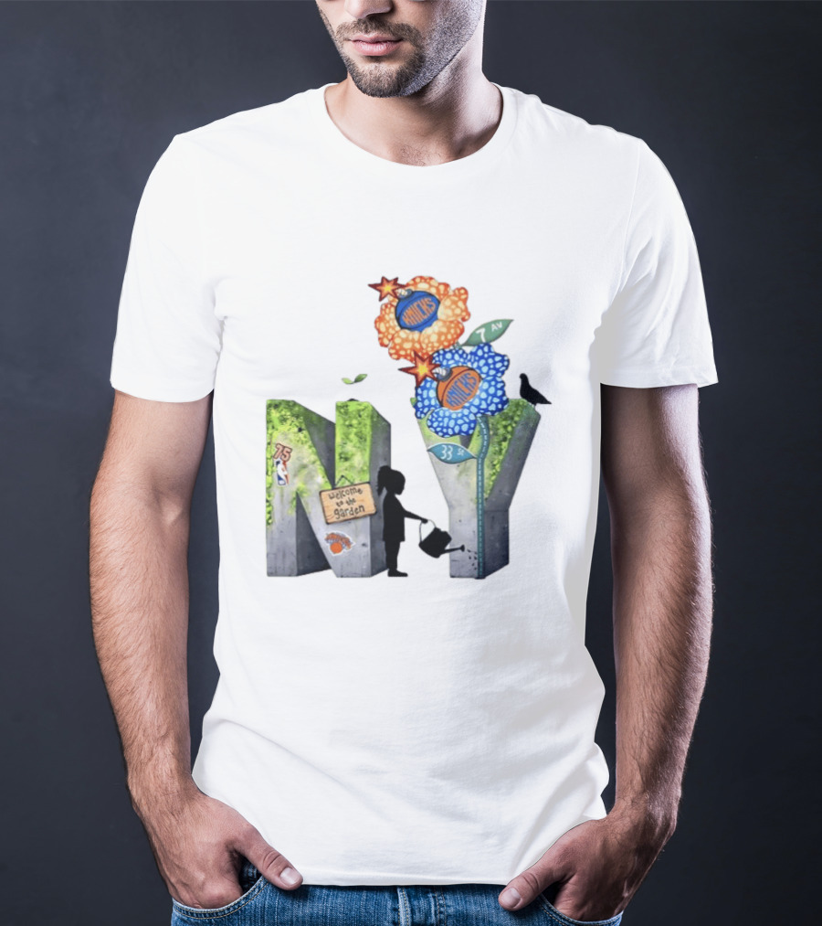 New York Knicks Welcome To The Garden 75th Anniversary 33 Seventh Avenue T-Shirt