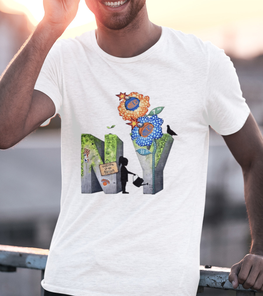 New York Knicks Welcome To The Garden 75th Anniversary 33 Seventh Avenue T-Shirt