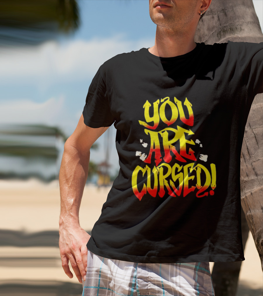 Danhausen You Are Cursed Bold Graffiti T-Shirt