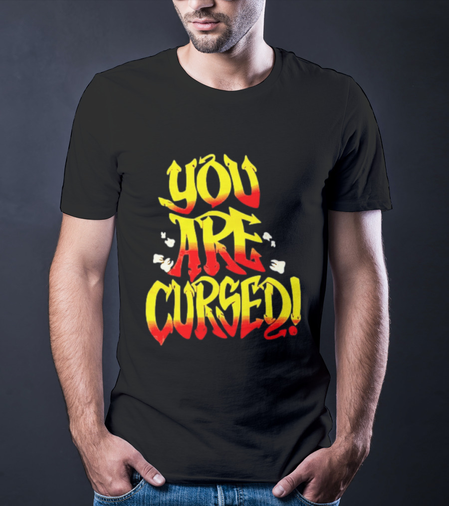 Danhausen You Are Cursed Bold Graffiti T-Shirt