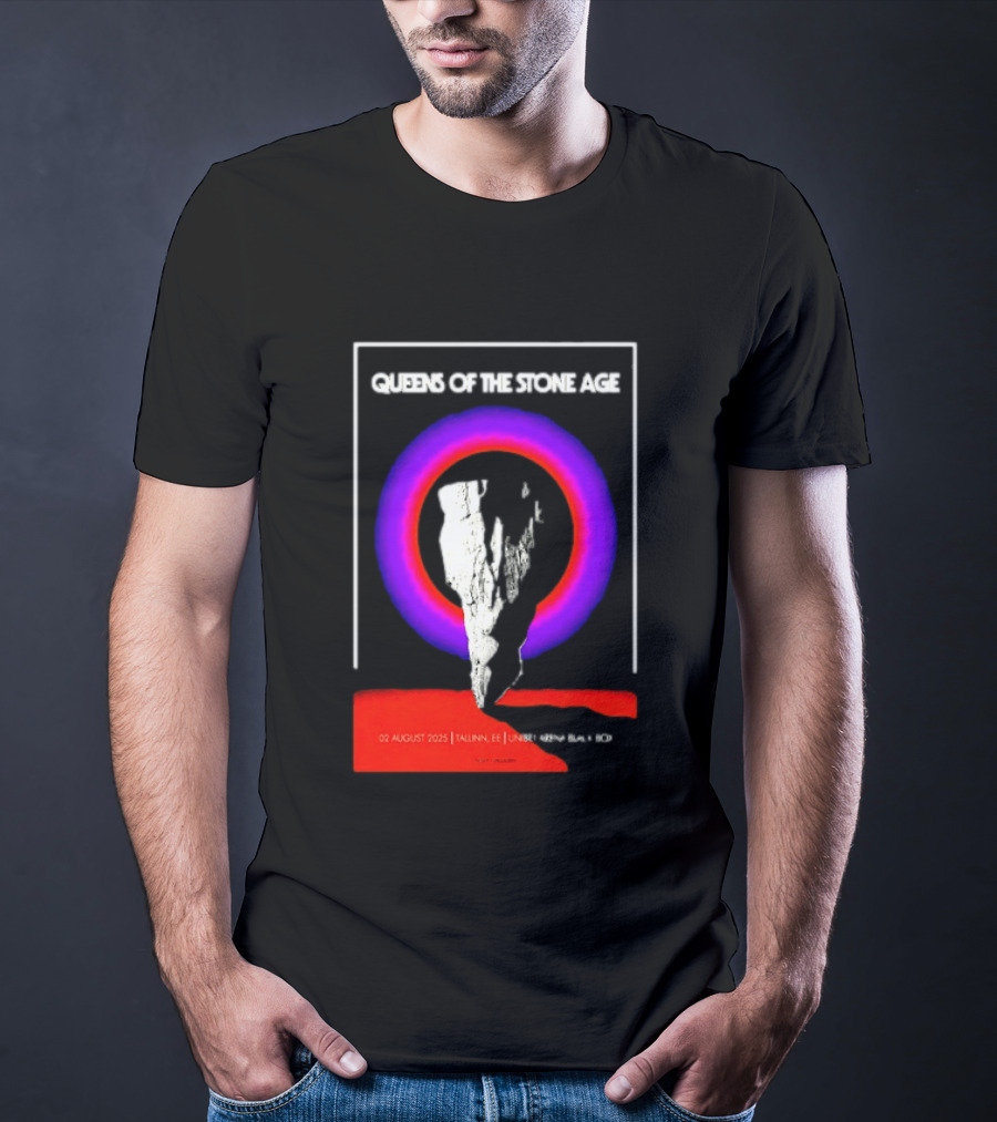 Queens Of The Stone Age 02 August 2025 Tallinn EE LHF Studio 47 Vintage Circle T-Shirt