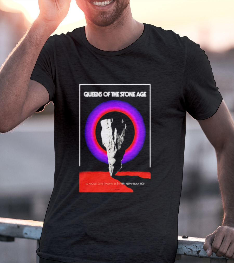 Queens Of The Stone Age 02 August 2025 Tallinn EE LHF Studio 47 Vintage Circle T-Shirt