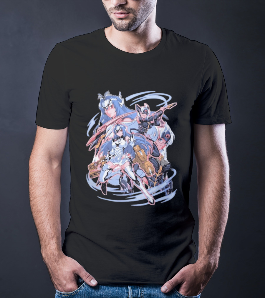 Xenosaga KOS MOS Anime Art Space Robots Heart T-Shirt
