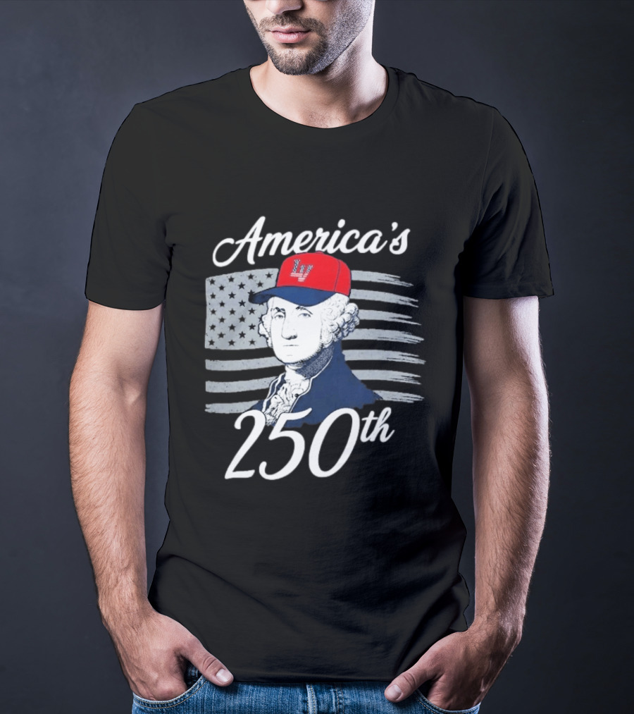 Las Vegas Aviators America's 250th George Washington LV Cap Navy T-Shirt