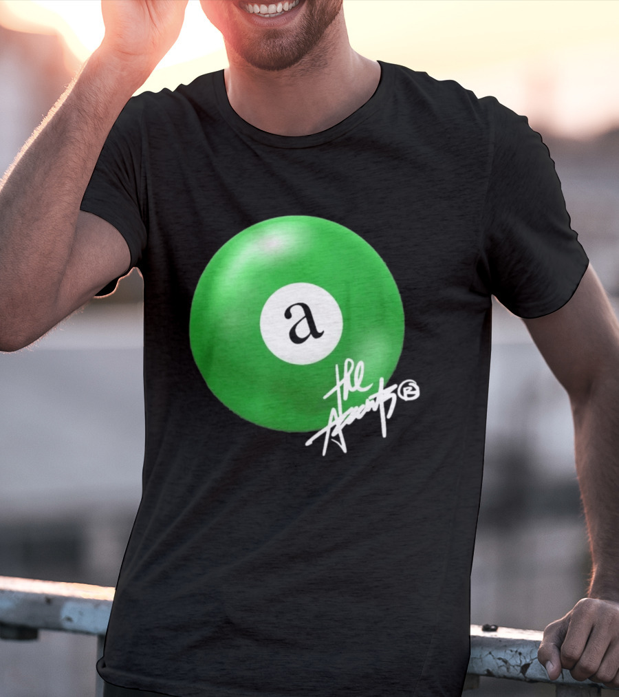 The Accents Collection Green Pool Ball Icon With Signature T-Shirt