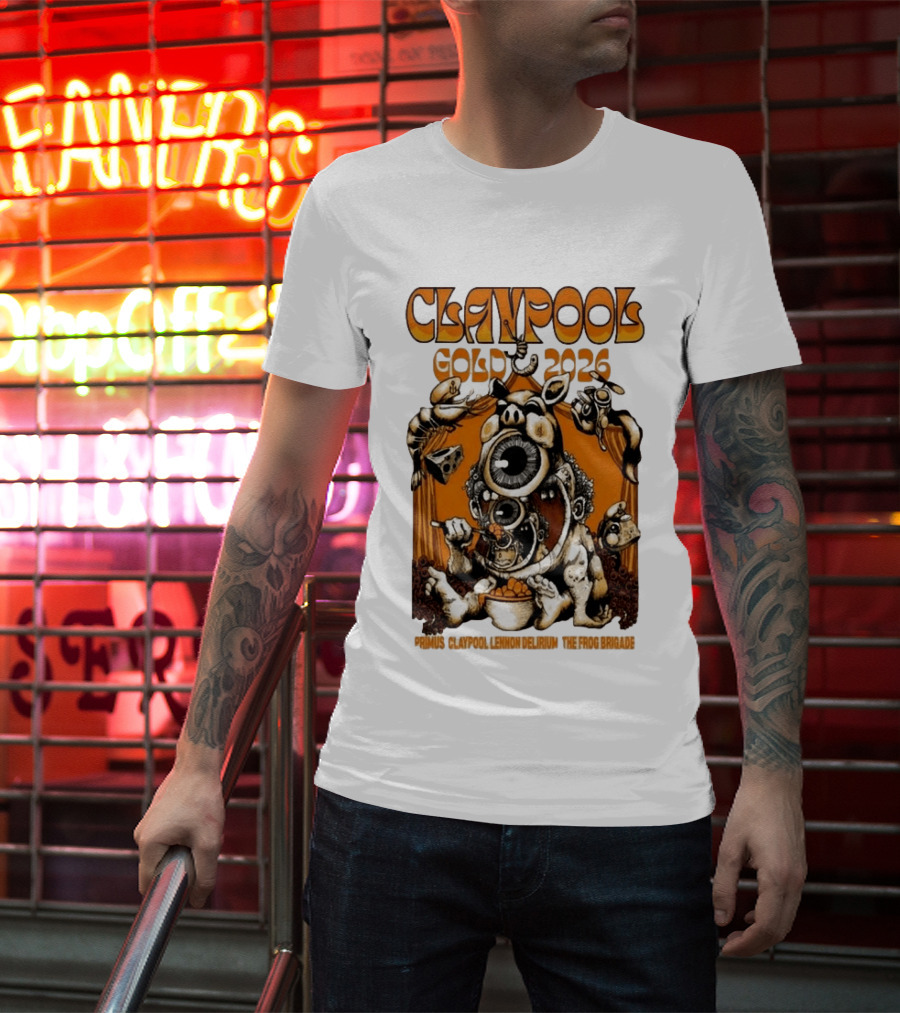 Claypool Cellar Door 2026 Primus Lennon Delirium Frog Brigade T-Shirt