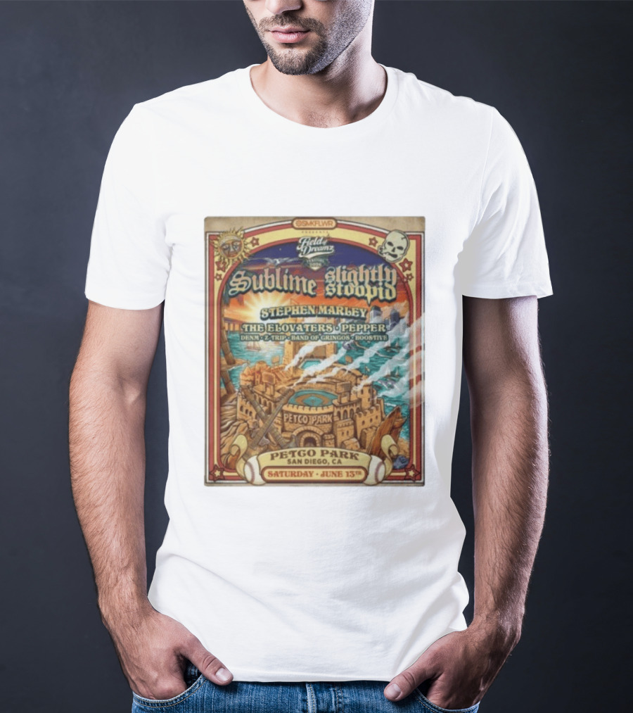 Sublime Slightly Stoopid Stephen Marley At Field Of Dreams Festival Petco Park Saturday June 13Th 2026 T-Shirt