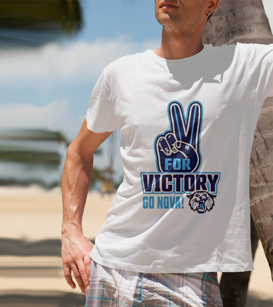 V For Victory Go Nova Wildcat T-Shirt